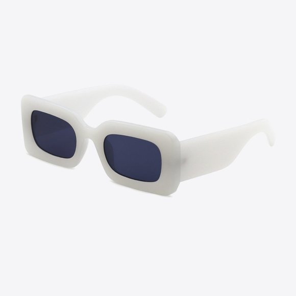 Polycarbonate Frame Rectangle Sunglasses in Gray - Picture 1 of 5